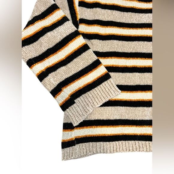 Volcom women’s XL y2k vintage striped chunky knit pullover sweater - Picture 3 of 4